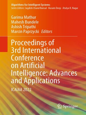 cover image of Proceedings of 3rd International Conference on Artificial Intelligence